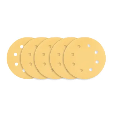 NEO Csiszolókorong tépőzáras 180mm, K180, 8 lyukas, 59G263 csiszológéphez, 5db csiszolólapok és -szalag