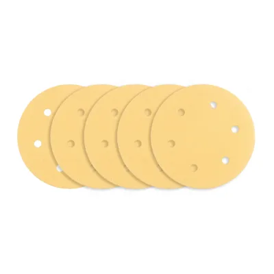 NEO Csiszolókorong tépőzáras 225mm, K120, 6 lyukas, 59G264, 59G265 csiszológéphez, 5db csiszolólapok és -szalag