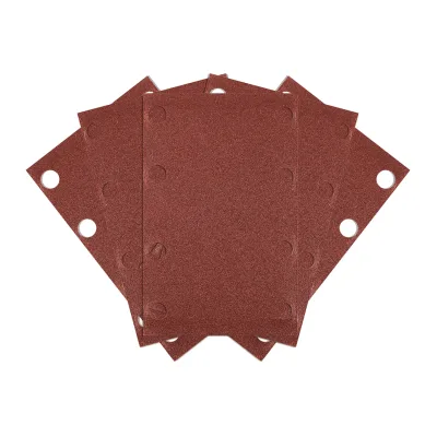 NEO Csiszolópapír, tépőzáras, 80x130mm, P120, 8 lyukas, 5db/cs (04-623-hoz) csiszolólapok és -szalag
