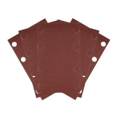 NEO Csiszolópapír, tépőzáras, 80x130mm, P240, 8 lyukas, 5db/cs (04-623-hoz) csiszolólapok és -szalag