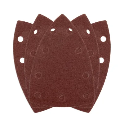 NEO Csiszolópapír, tépőzáras, deltacsiszolóhoz,100x147mm, P120, 9 lyukas, 5db/cs (04-623-hoz) csiszolólapok és -szalag