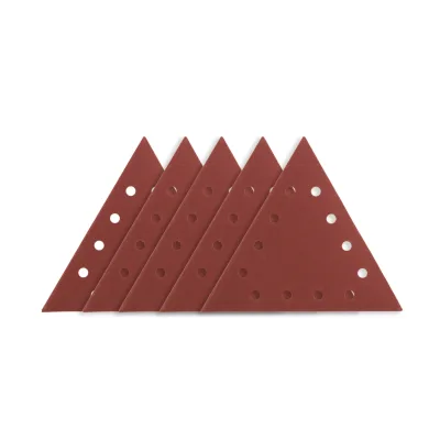 GRAPHITE Csiszolópapír tépőzáras háromszög K180, 12 lyukas, 59G264 csiszológéphez, 5db csiszolólapok és -szalag