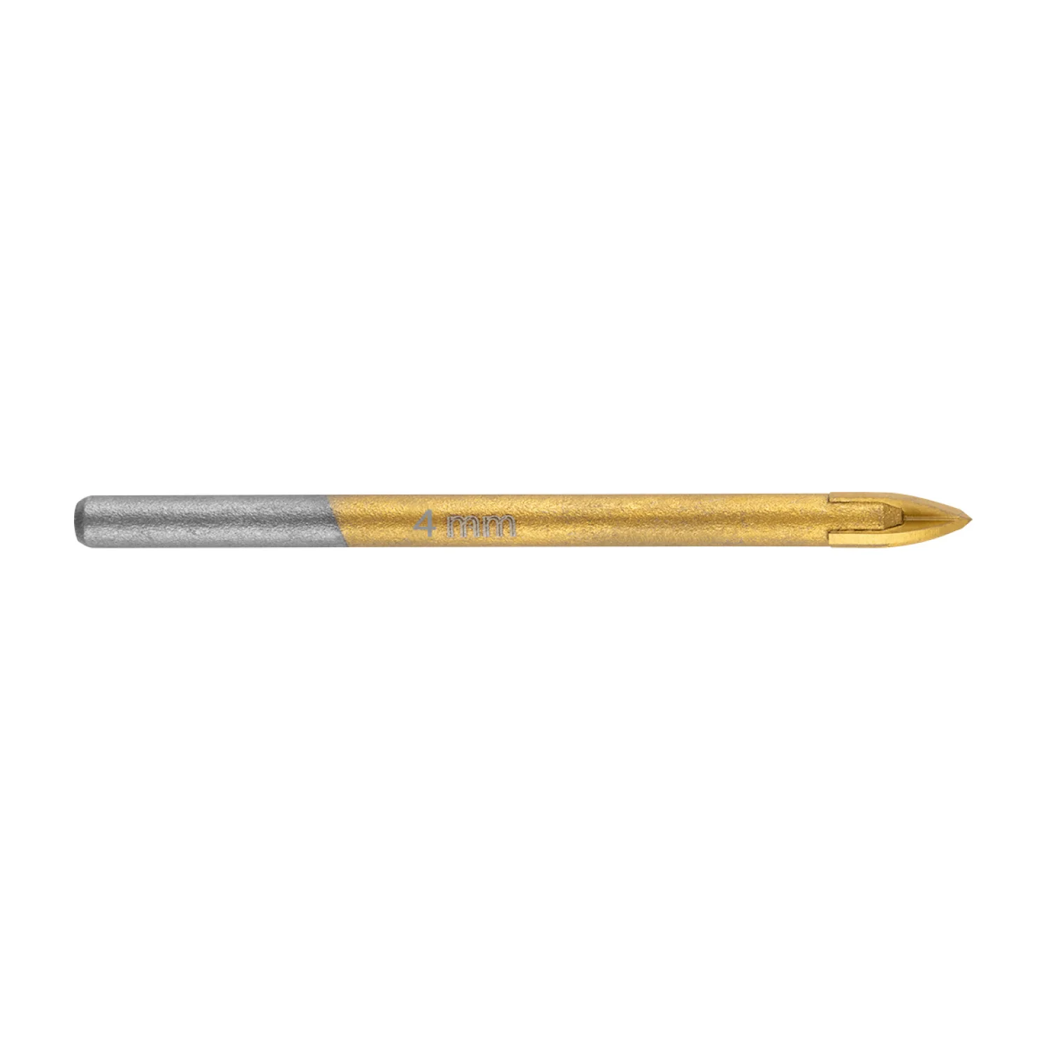 GRAPHITE Univerzális, 4 élű üvegfúró, fa, műanyag, fém kőzetanyagok fúrásához, titánium bevonat, 4mm