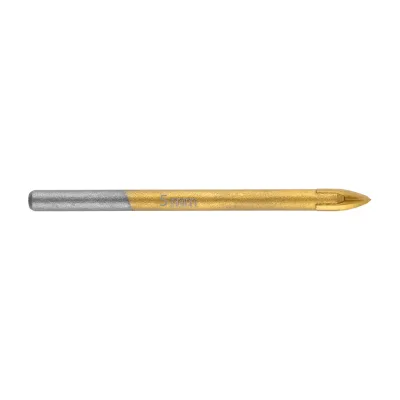 GRAPHITE Univerzális, 4 élű üvegfúró, fa, műanyag, fém kőzetanyagok fúrásához, titánium bevonat, 5mm fúrószár