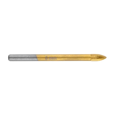 GRAPHITE Univerzális, 4 élű üvegfúró, fa, műanyag, fém kőzetanyagok fúrásához, Titánium bevonat, 6mm fúrószár