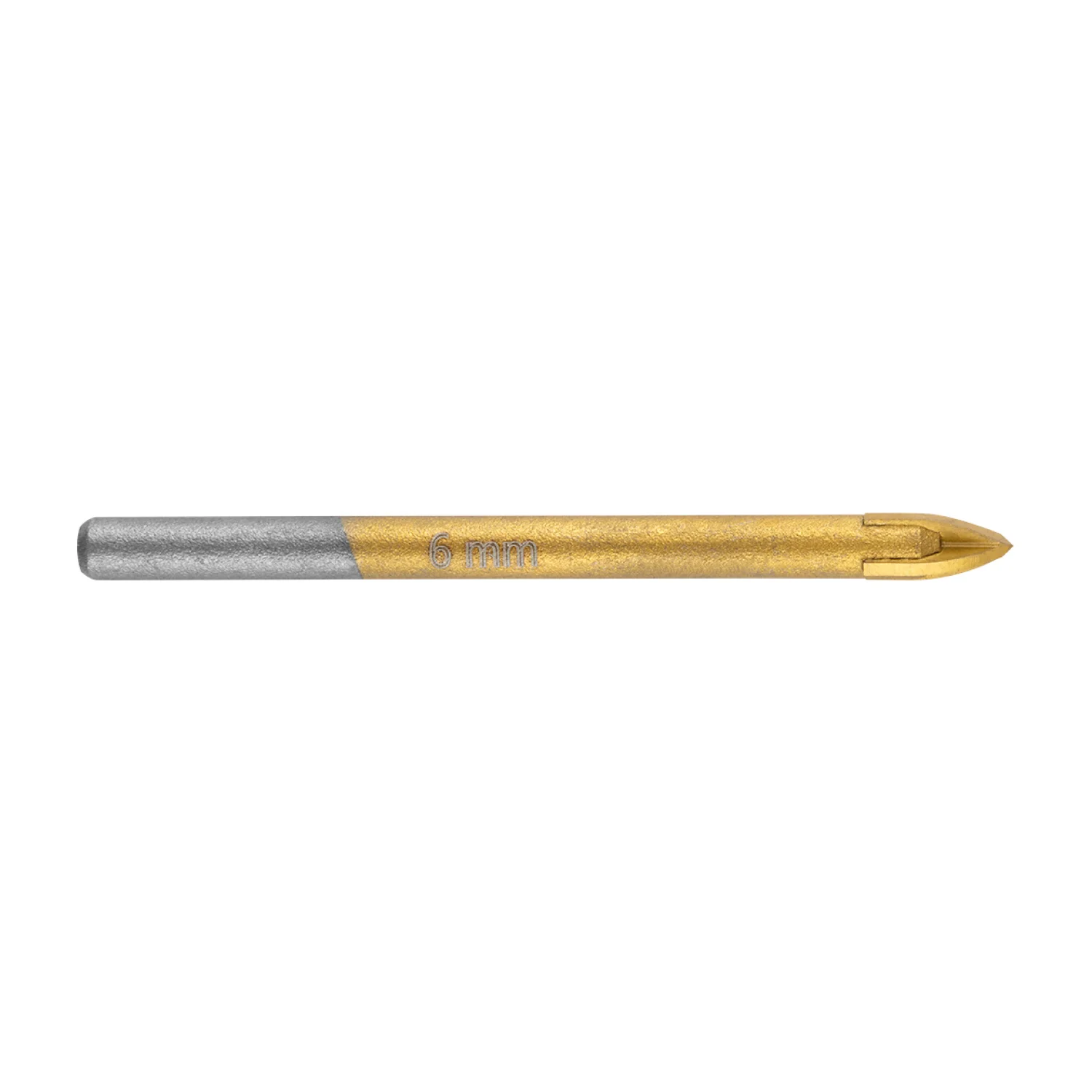 GRAPHITE Univerzális, 4 élű üvegfúró, fa, műanyag, fém kőzetanyagok fúrásához, Titánium bevonat, 6mm