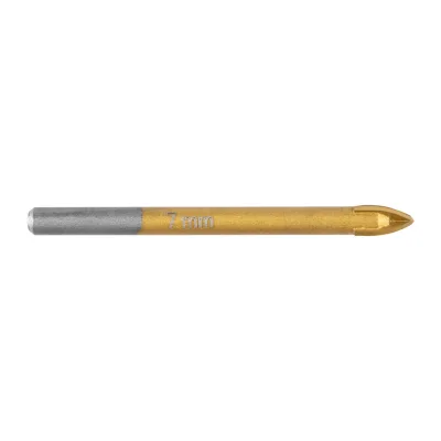 GRAPHITE Univerzális, 4 élű üvegfúró, fa, műanyag, fém kőzetanyagok fúrásához, Titánium bevonat, 7mm fúrószár