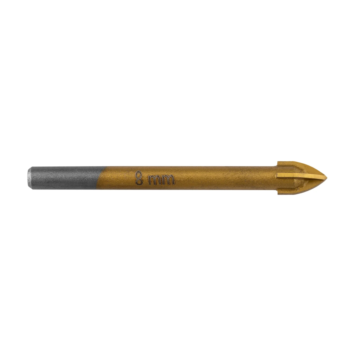 GRAPHITE Univerzális, 4 élű üvegfúró, fa, műanyag, fém kőzetanyagok fúrásához, Titánium bevonat, 8mm
