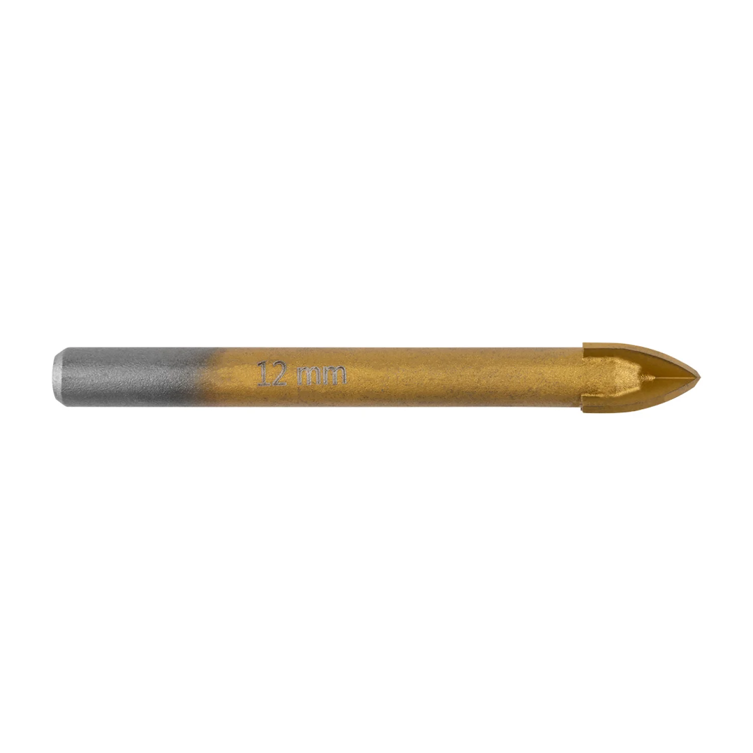 GRAPHITE Univerzális, 4 élű üvegfúró, fa, műanyag, fém kőzetanyagok fúrásához, Titánium bevonat, 12mm