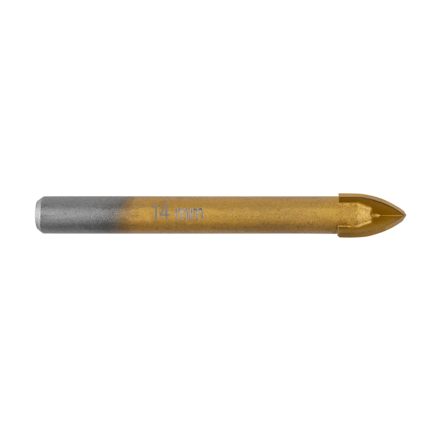 GRAPHITE Univerzális, 4 élű üvegfúró, fa, műanyag, fém kőzetanyagok fúrásához, titánium bevonat, 14mm