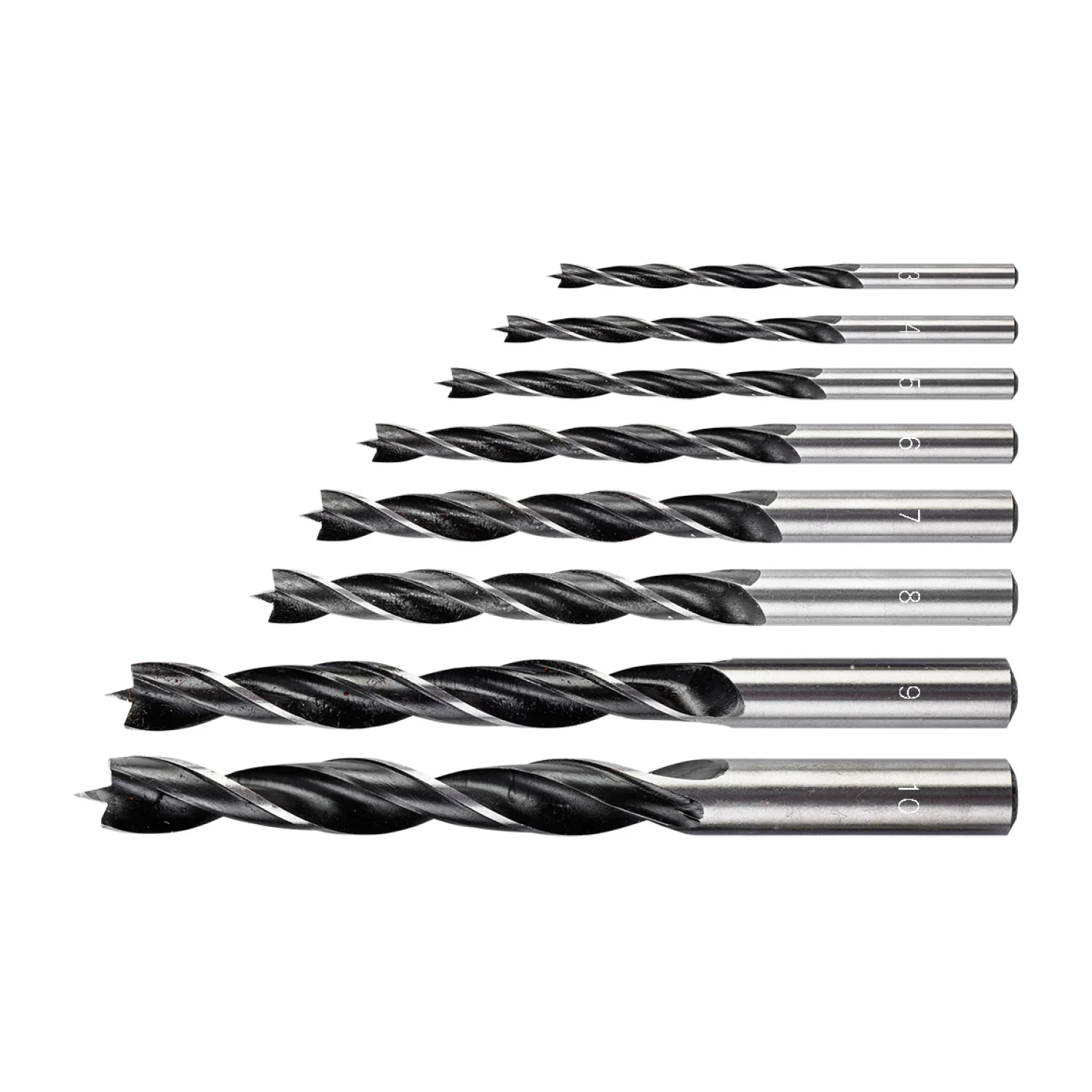 GRAPHITE Fafúró készlet, 3-10mm, 8db