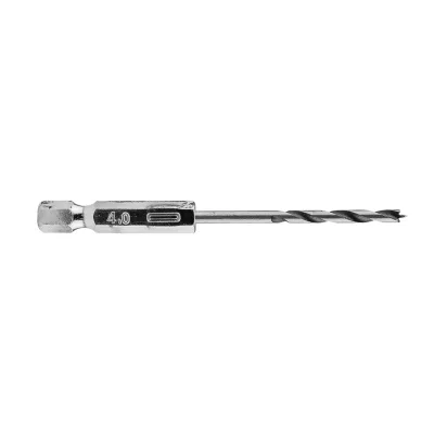 GRAPHITE Fafúró, 1/4" hatszög szárral, 4mm, min. rendelés: 3db fúrószár