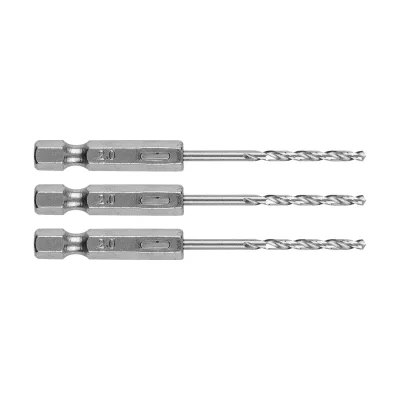 GRAPHITE Csigafúró, 1/4" hatszög szárral, HSS DIN338, 2mm, 3db fúrószár