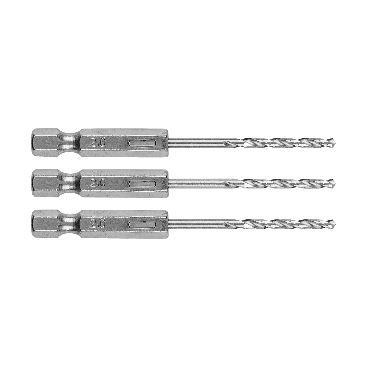 GRAPHITE Csigafúró, 1/4" hatszög szárral, HSS DIN338, 2mm, 3db