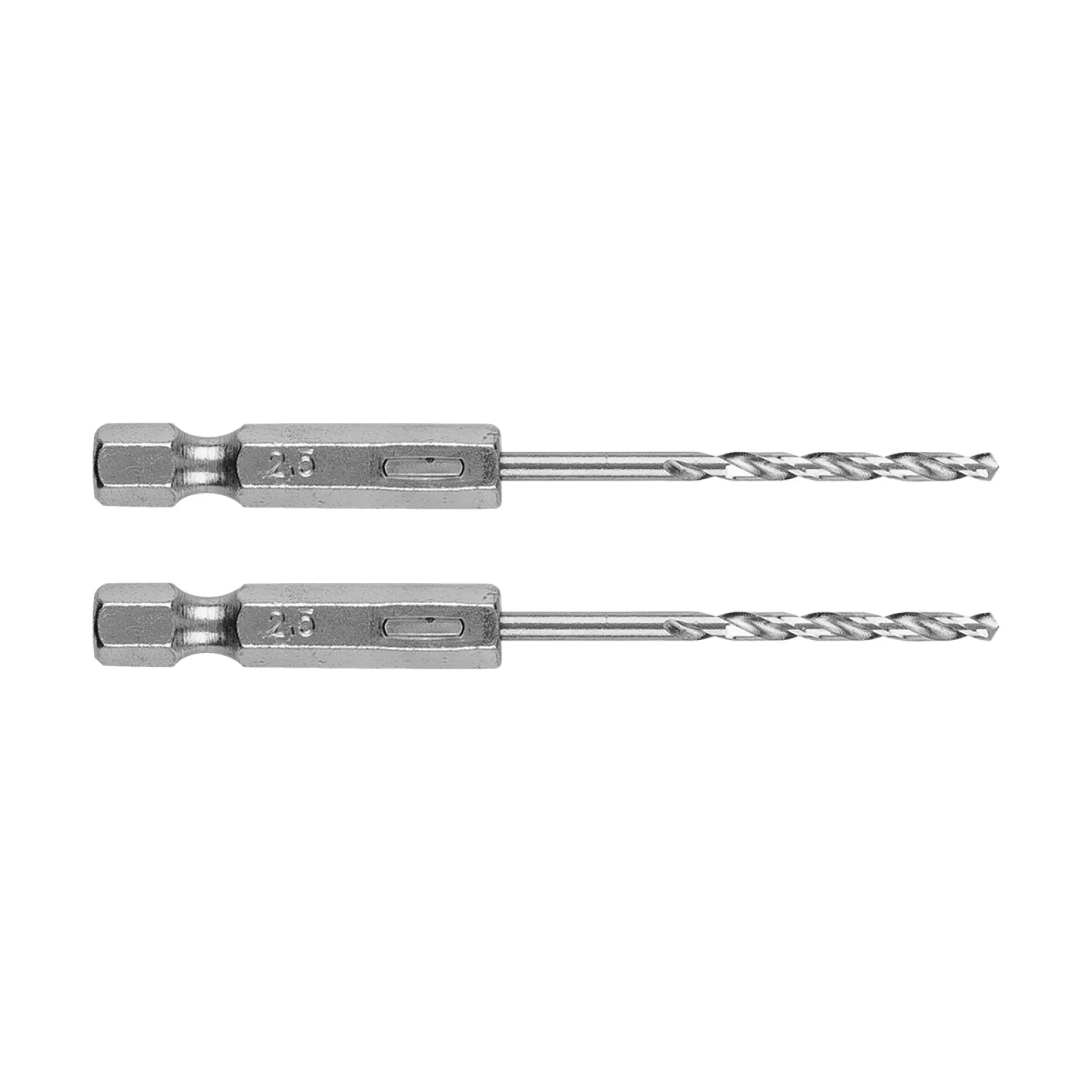 GRAPHITE Csigafúró, 1/4" hatszög szárral, HSS DIN338, 2.5mm, 2db, min. rendelés: 5cs