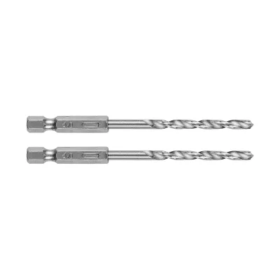 GRAPHITE Csigafúró, 1/4" hatszög szárral, HSS DIN338, 4mm, 2db, min. rendelés: 5cs fúrószár