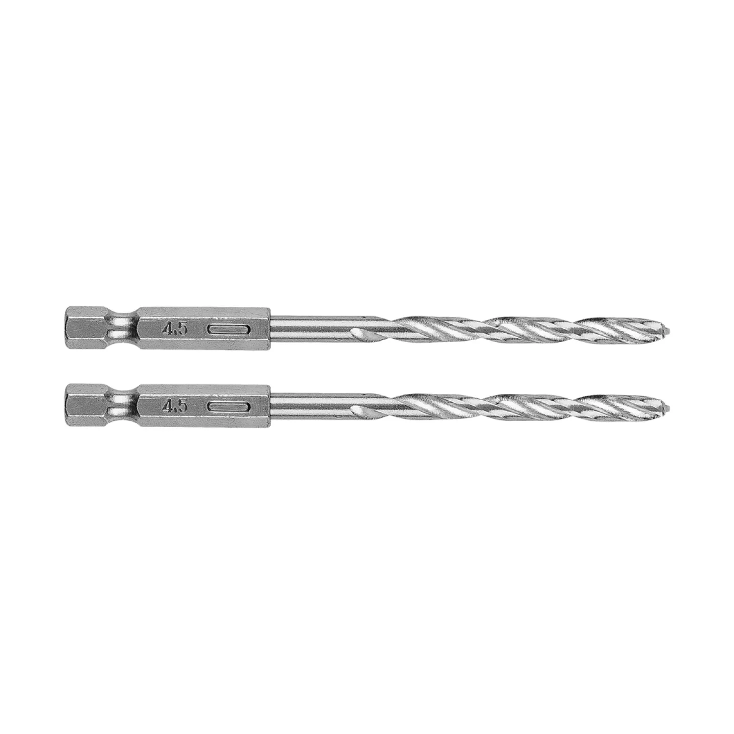GRAPHITE Csigafúró, 1/4" hatszög szárral, HSS DIN338, 4.5mm, 2db, min. rendelés: 5cs