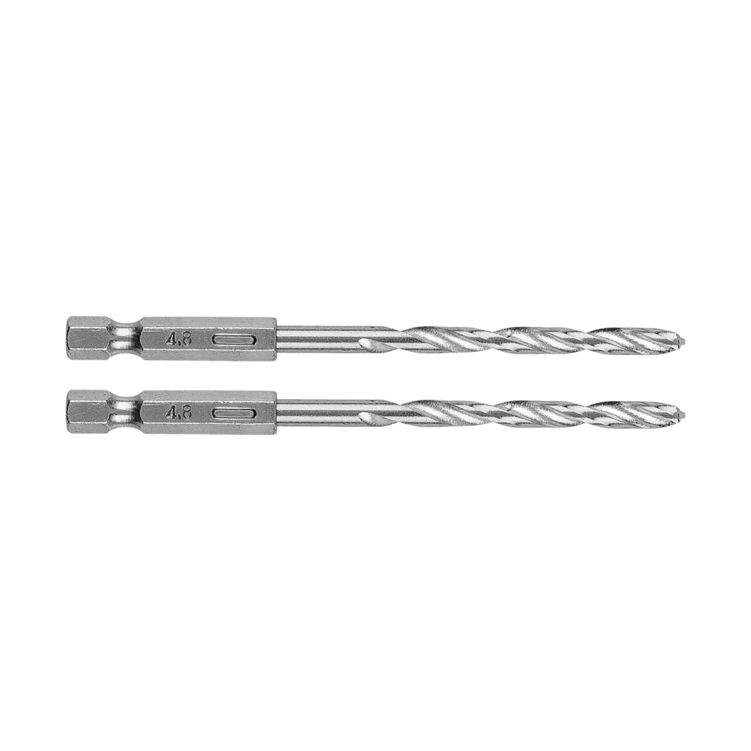 GRAPHITE Csigafúró, 1/4" hatszög szárral, HSS DIN338, 4.8mm, 2db