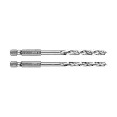 GRAPHITE Csigafúró, 1/4" hatszög szárral, HSS DIN338, 5mm, 2db fúrószár