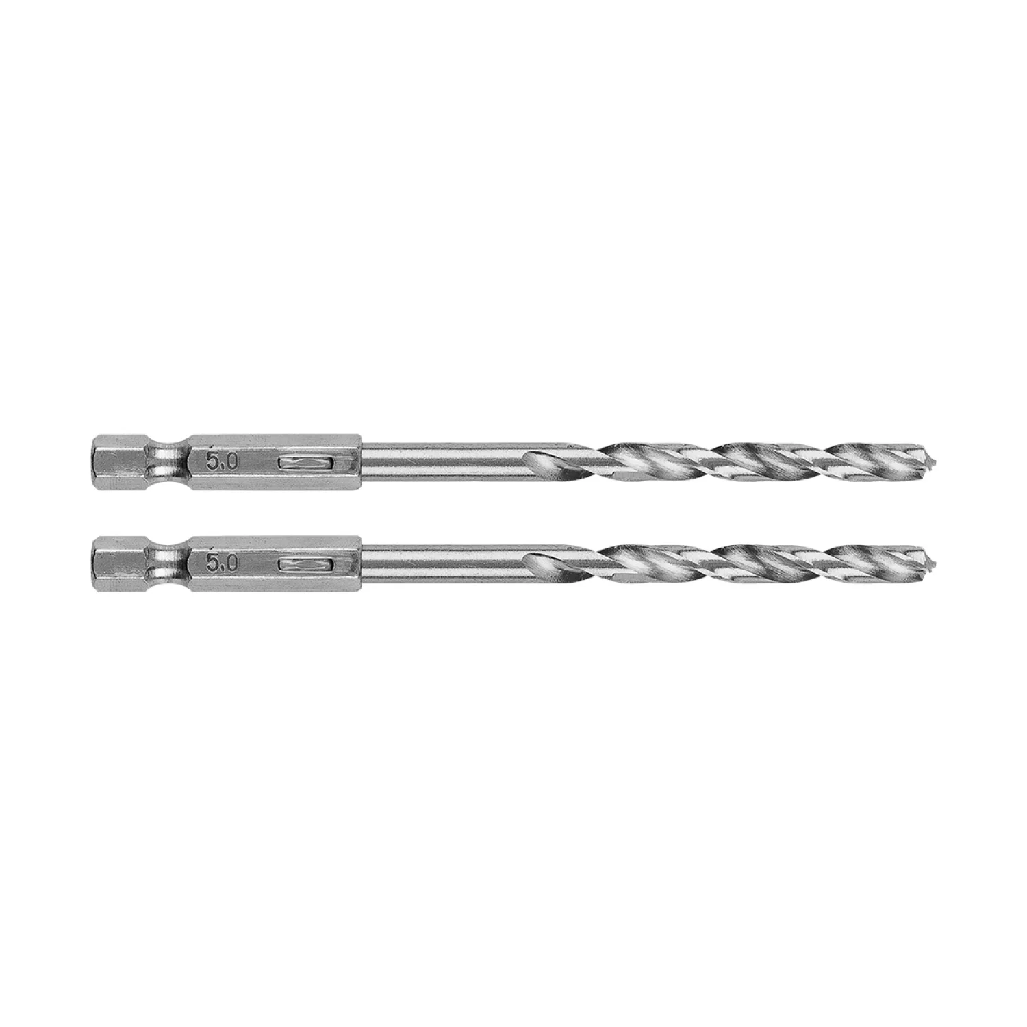 GRAPHITE Csigafúró, 1/4" hatszög szárral, HSS DIN338, 5mm, 2db