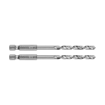 GRAPHITE Csigafúró, 1/4" hatszög szárral, HSS DIN338, 5.5mm, 2db fúrószár