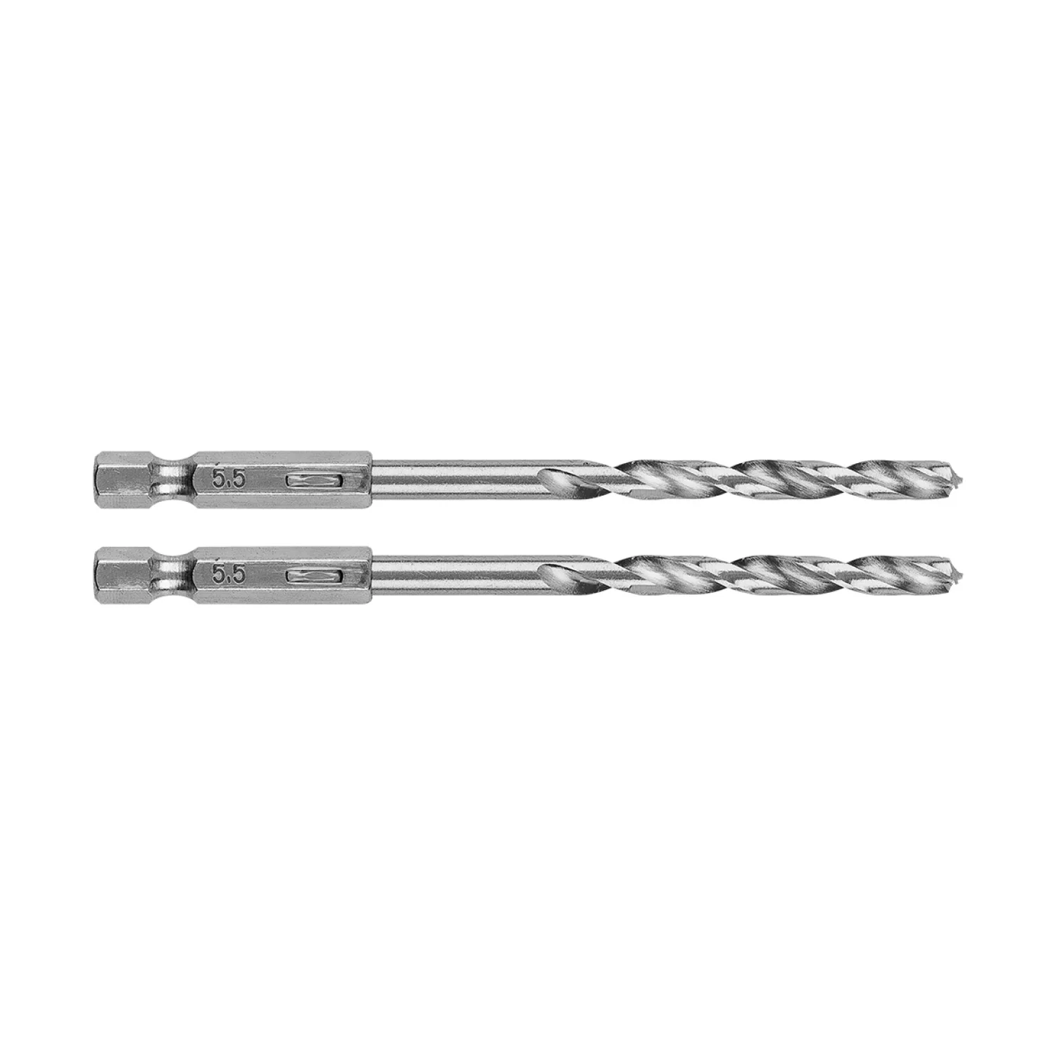GRAPHITE Csigafúró, 1/4" hatszög szárral, HSS DIN338, 5.5mm, 2db
