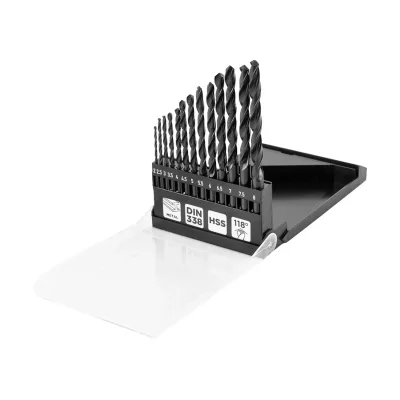 GRAPHITE Csigafúró készlet, HSS, 13db-os, 2-8mm fúrószár