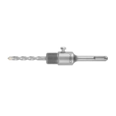 NEO Koronafúró, körkivágó adapter, SDS PLUS szárral, központfúróval, m22, 110mm fúrószár