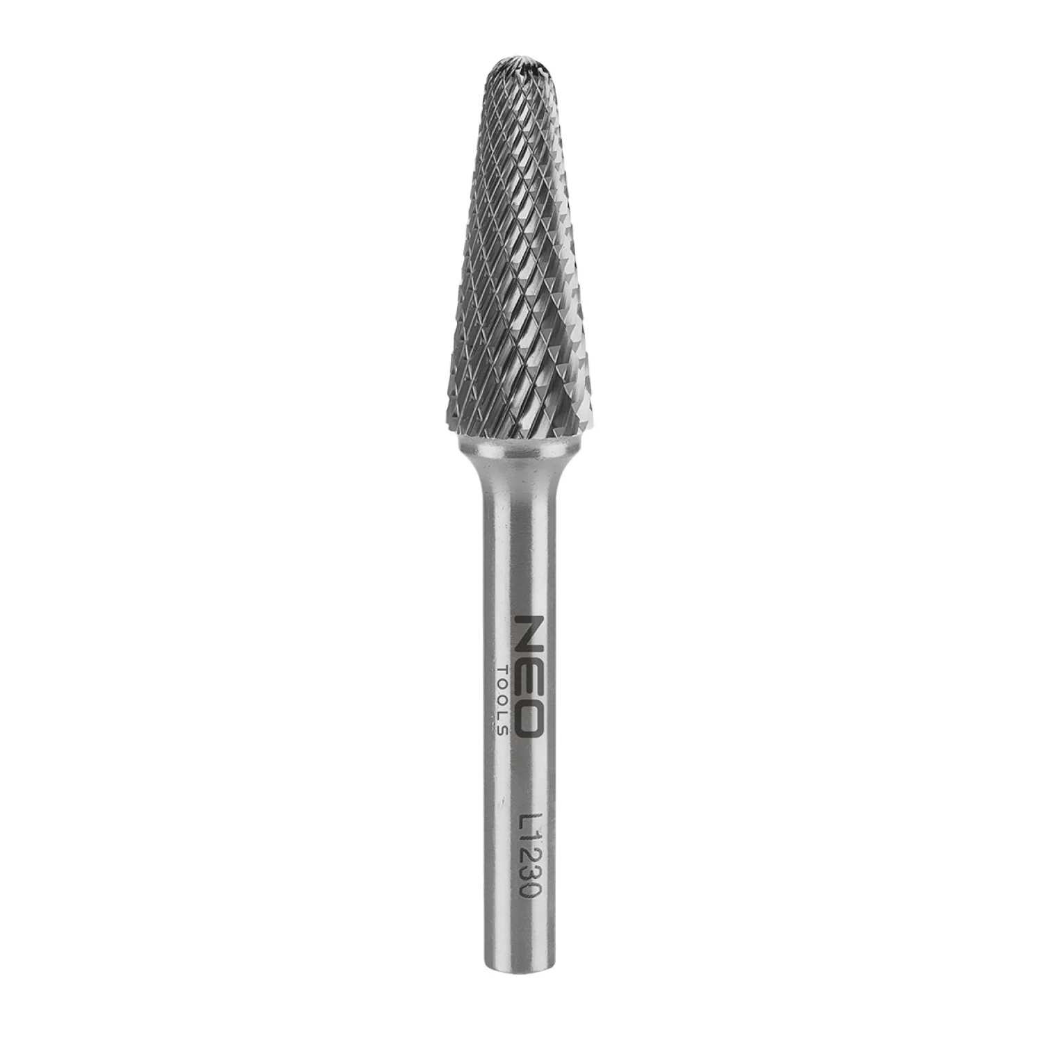 NEO Keményfém marófej, turbómaró, L, kúpos, 12x30mm, szár méret 6x45mm