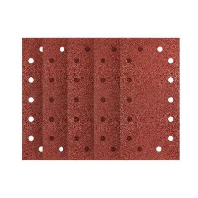 NEO Csiszolópapír tépőzáras 115x230mm, K100, lyukas 5db csiszolólapok és -szalag