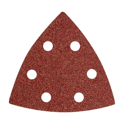 NEO Csiszolópapír tépőzáras delta 93x93mm, K40, lyukas, 5db, min. rendelés: 5cs csiszolólapok és -szalag