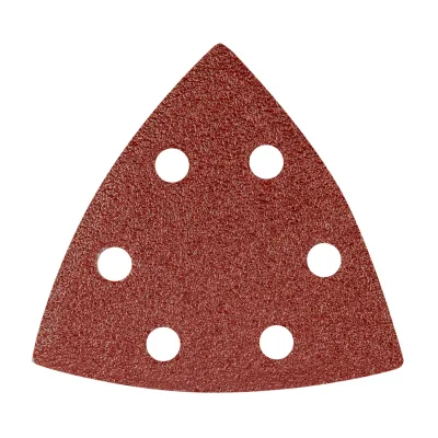 NEO Csiszolópapír tépőzáras delta 93x93mm, K60, lyukas, 5db, min. rendelés: 5cs csiszolólapok és -szalag