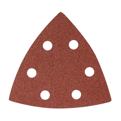NEO Csiszolópapír tépőzáras delta 93x93mm, K100, lyukas, 5db, min. rendelés: 5cs csiszolólapok és -szalag