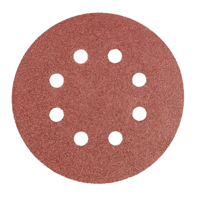 NEO Csiszolókorong tépőzáras 125mm, K80, 8 lyukas, 5db, min. rendelés: 5cs csiszolólapok és -szalag