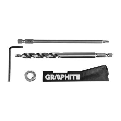 GRAPHITE Fúrósablon készlet, rejtett csavarozáshoz, 5db fúrószár
