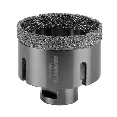 GRAPHITE Körkivágó gyémántos 65mm, M14 fúrószár
