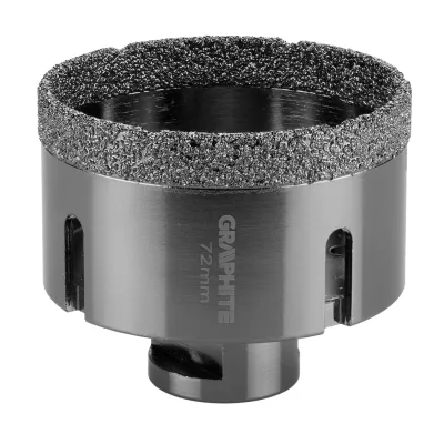 GRAPHITE Körkivágó gyémántos 72mm, M14 fúrószár