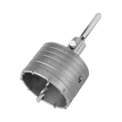 GRAPHITE Koronafúró, körkivágó, 85mm, HEX hatszög szárral, központfúróval fúrószár