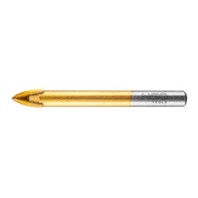 NEO Univerzális 4 élű üvegfúró, fa, műanyag, fém, kőzet, kerámia fúráshoz, 10mm fúrószár