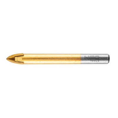 NEO Univerzális 4 élű üvegfúró, fa, műanyag, fém, kőzet, kerámia fúráshoz, 12mm fúrószár