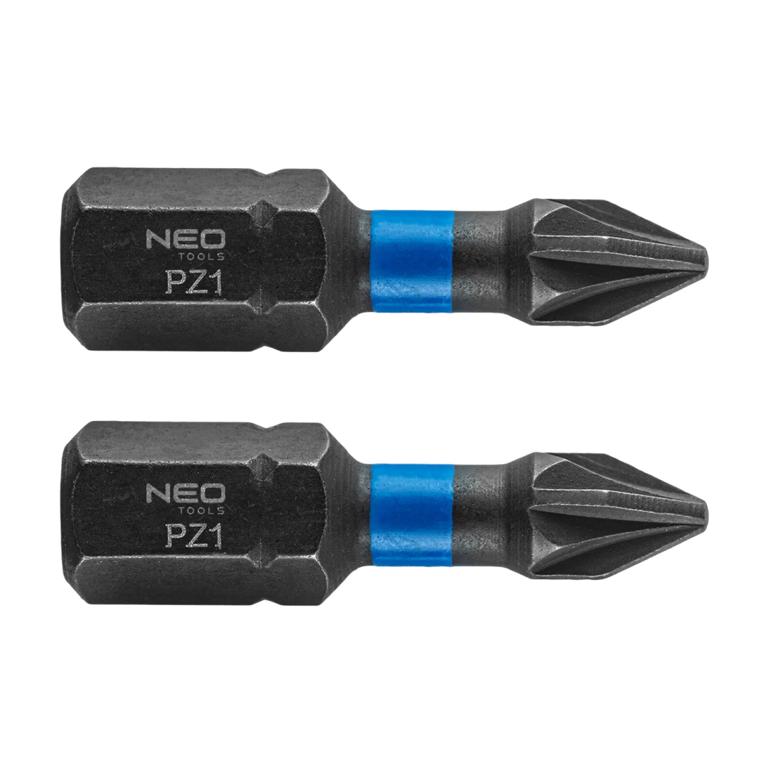 NEO Torziós ütvecsavarozó bit PZ1x25mm, 2db