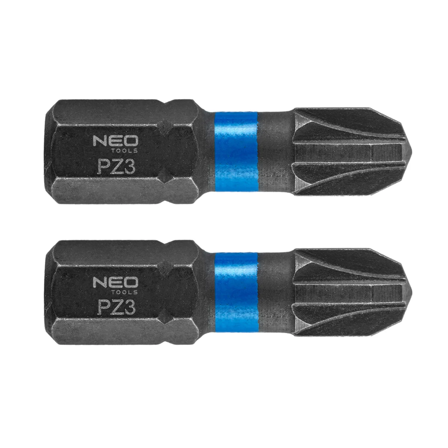 NEO Torziós ütvecsavarozó bit PZ3x25mm, 2db