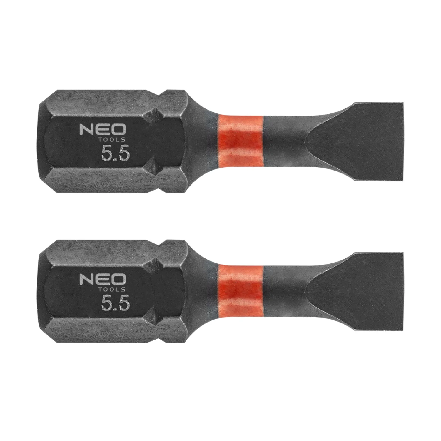 NEO Torziós ütvecsavarozó bit SL5.5x25mm, 2db
