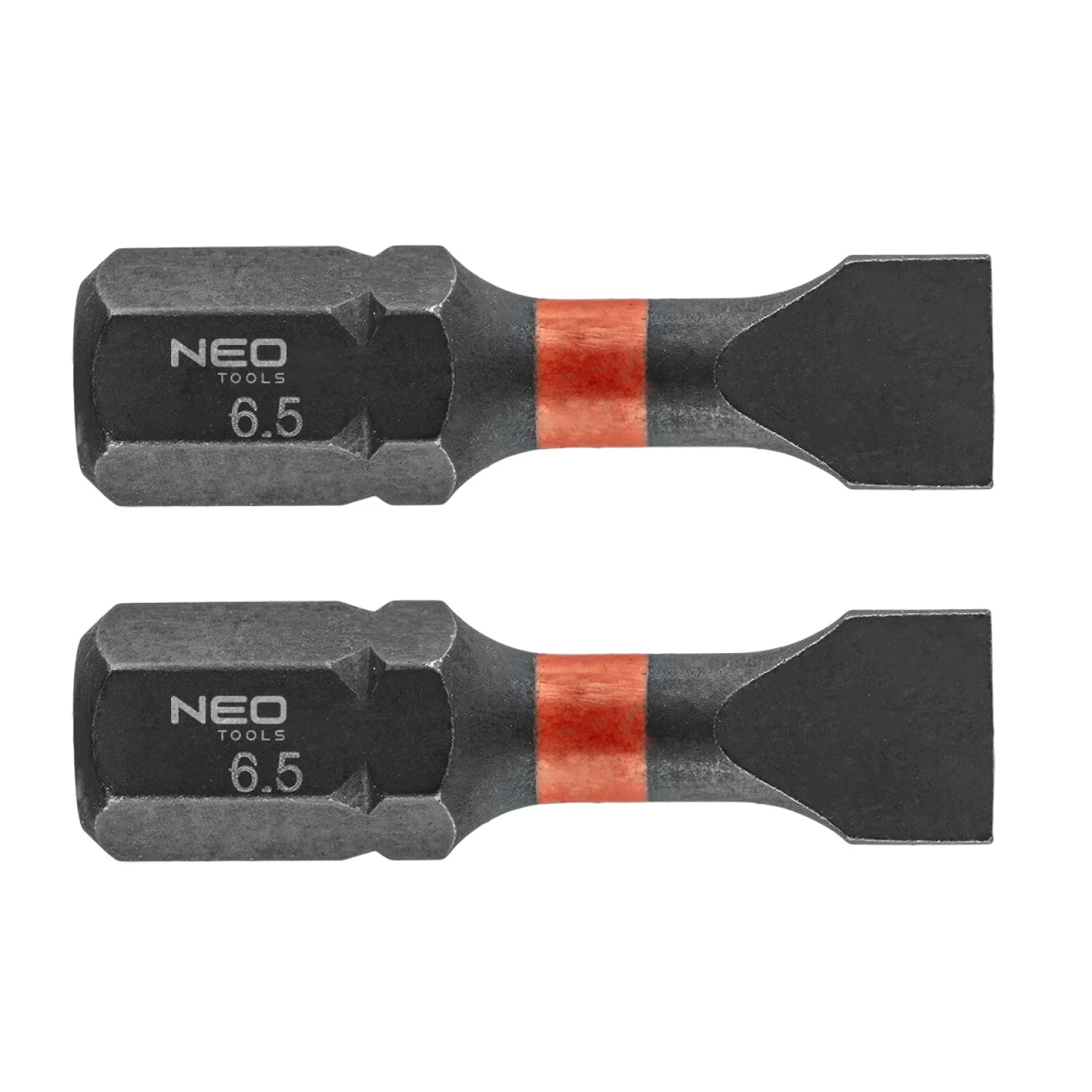 NEO Torziós ütvecsavarozó bit SL6.5x25mm, 2db
