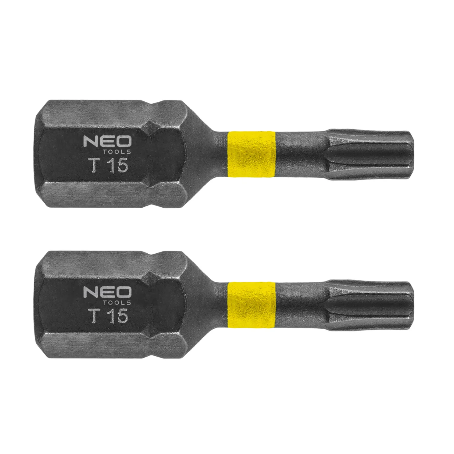 NEO Torziós ütvecsavarozó bit Torx 15x25mm, 2db