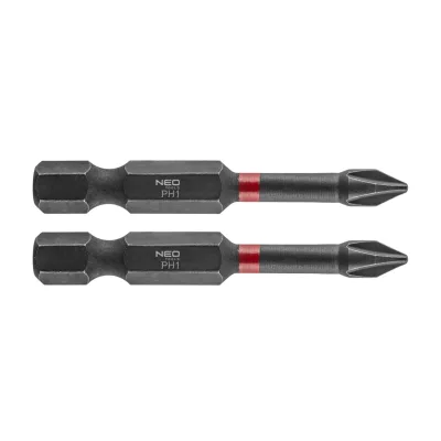 NEO Torziós ütvecsavarozó bit PH1x50mm, 2db csavarhúzók és bitfej