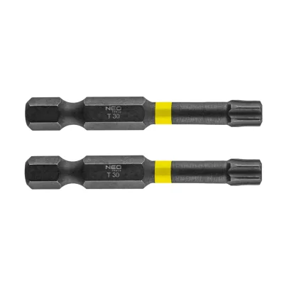 NEO Torziós ütvecsavarozó bit Torx 30x50mm, 2db csavarhúzók és bitfej