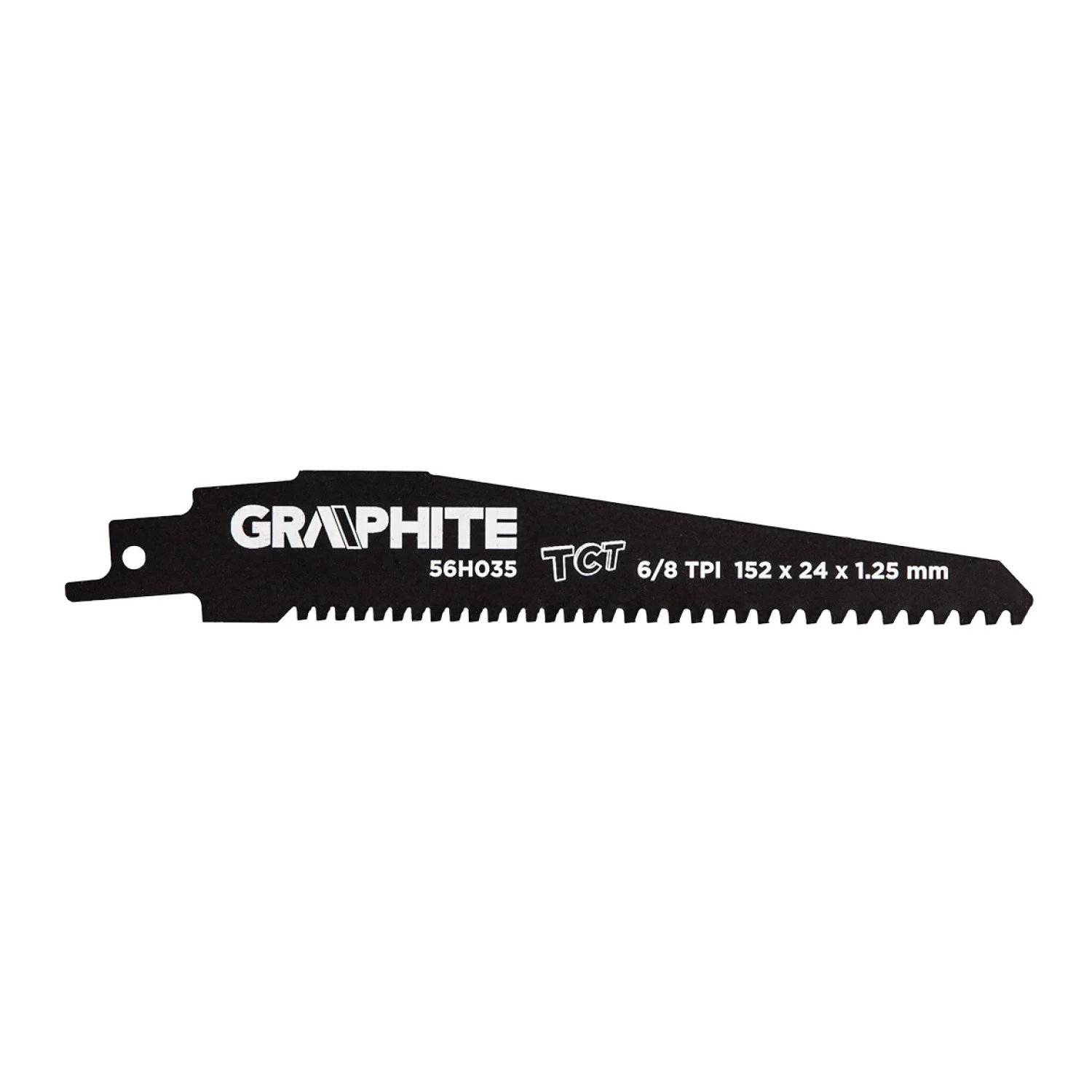 GRAPHITE Orrfűrészlap, HM, 152x24x1.25mm, 8/6TPI