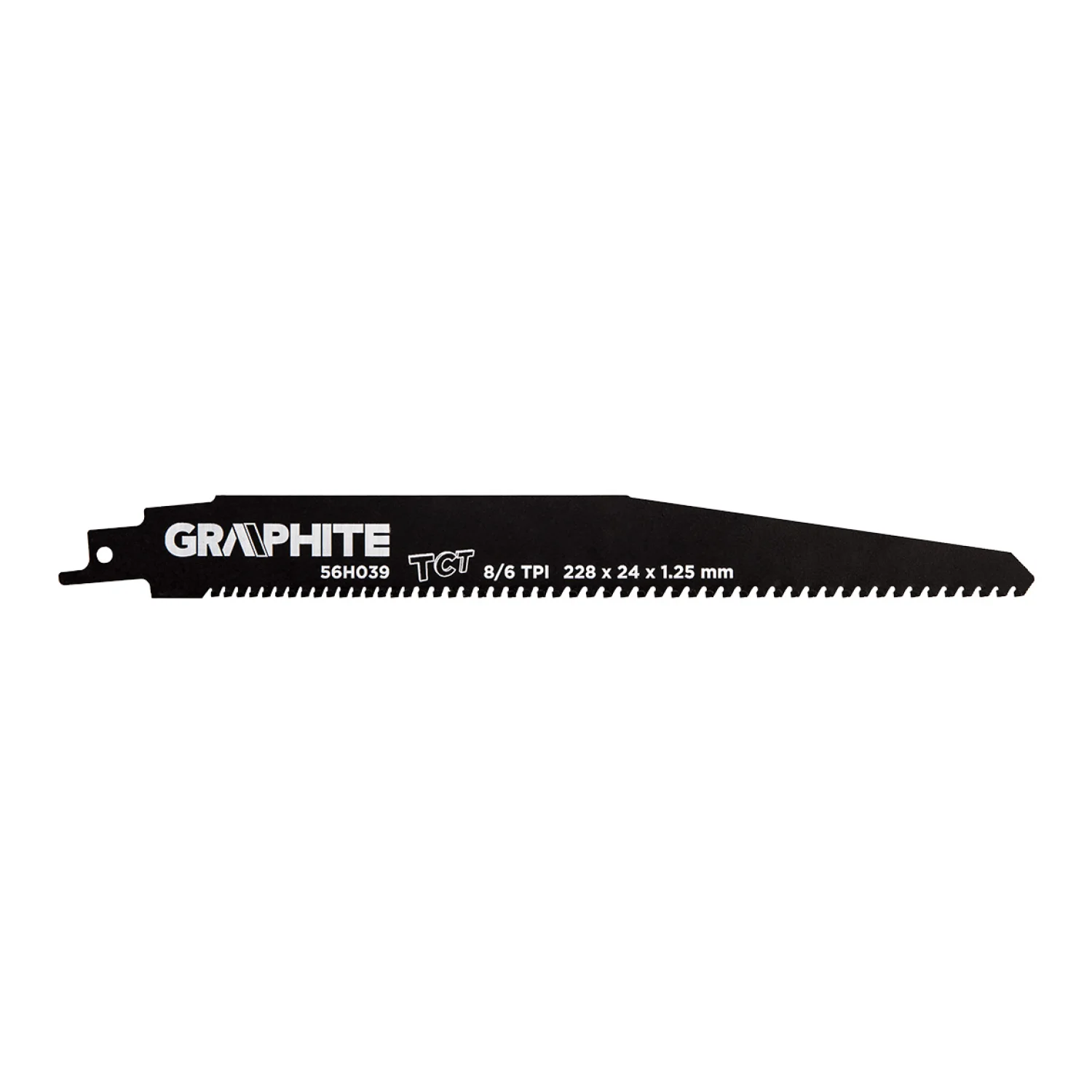 GRAPHITE Orrfűrészlap, HM, 228x24x1.25mm, 8/6TPI