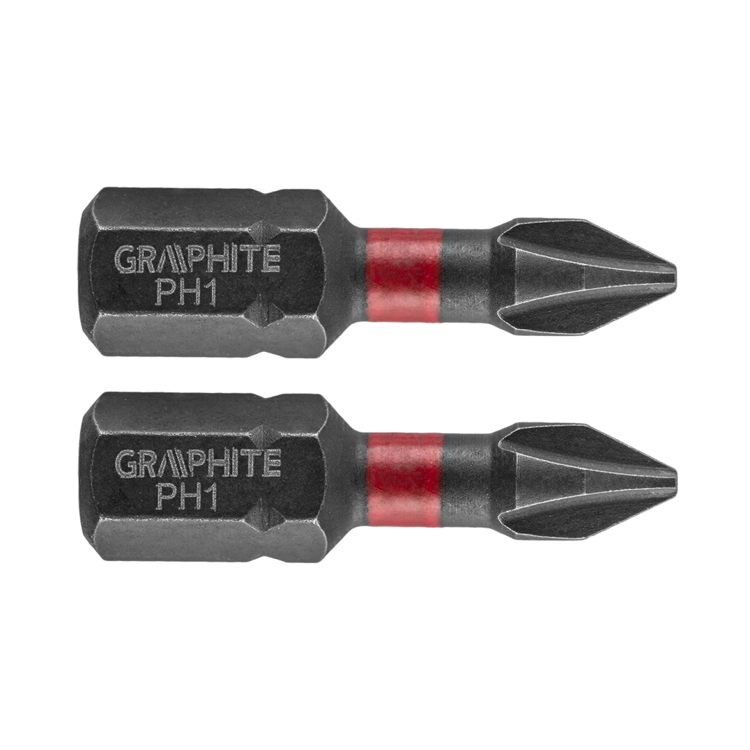 GRAPHITE Torziós ütvecsavarozó bit PH1x25mm, 2db